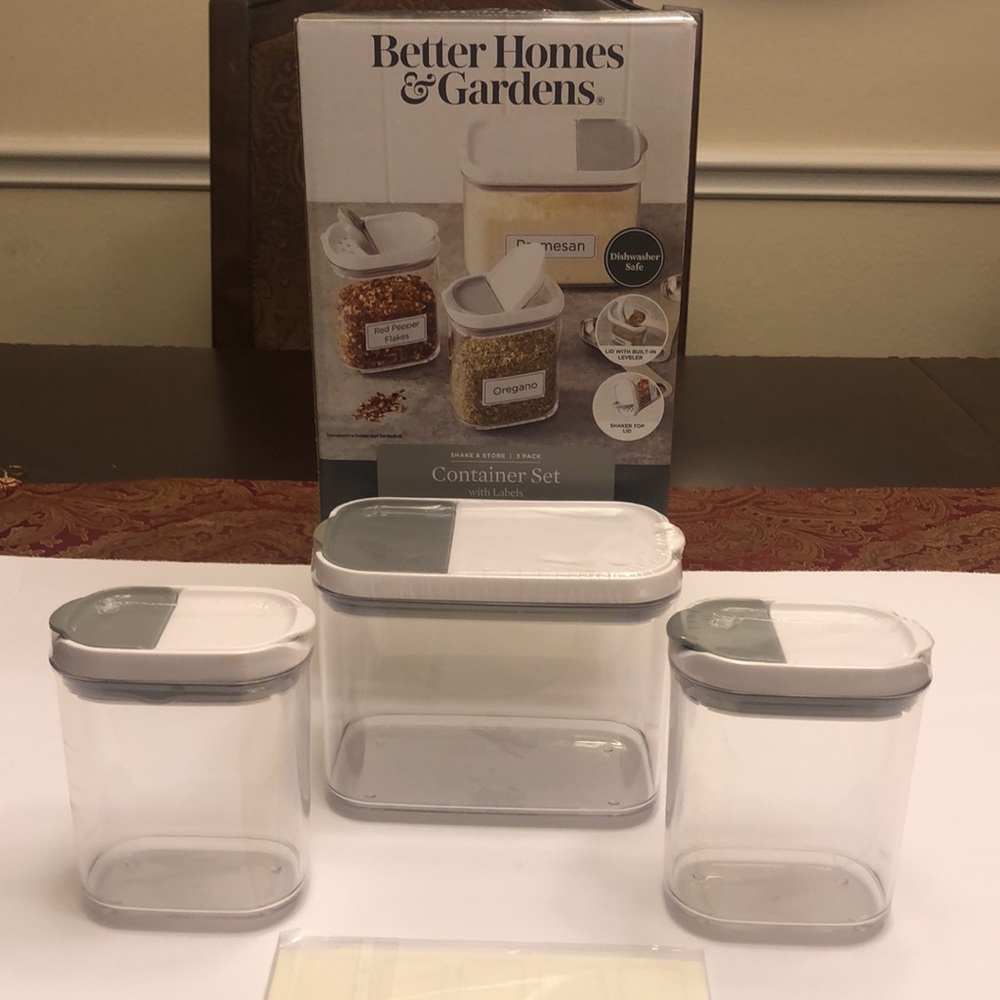 💕🎉HP🎉💕B H & G 3 pack Container with Labels - Picture 7 of 7